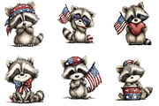 Patriotic Raccoon PNG Clipart, an Animal Illustration by Designking (Thumbnail 5 of 5)
