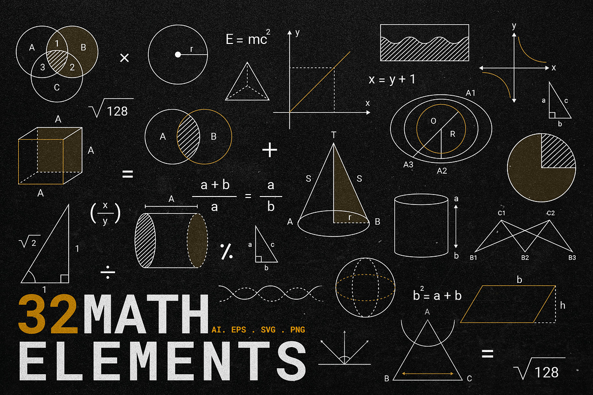 Math Elements, an Object Graphic by Pixflow (Photo 1 of 6)