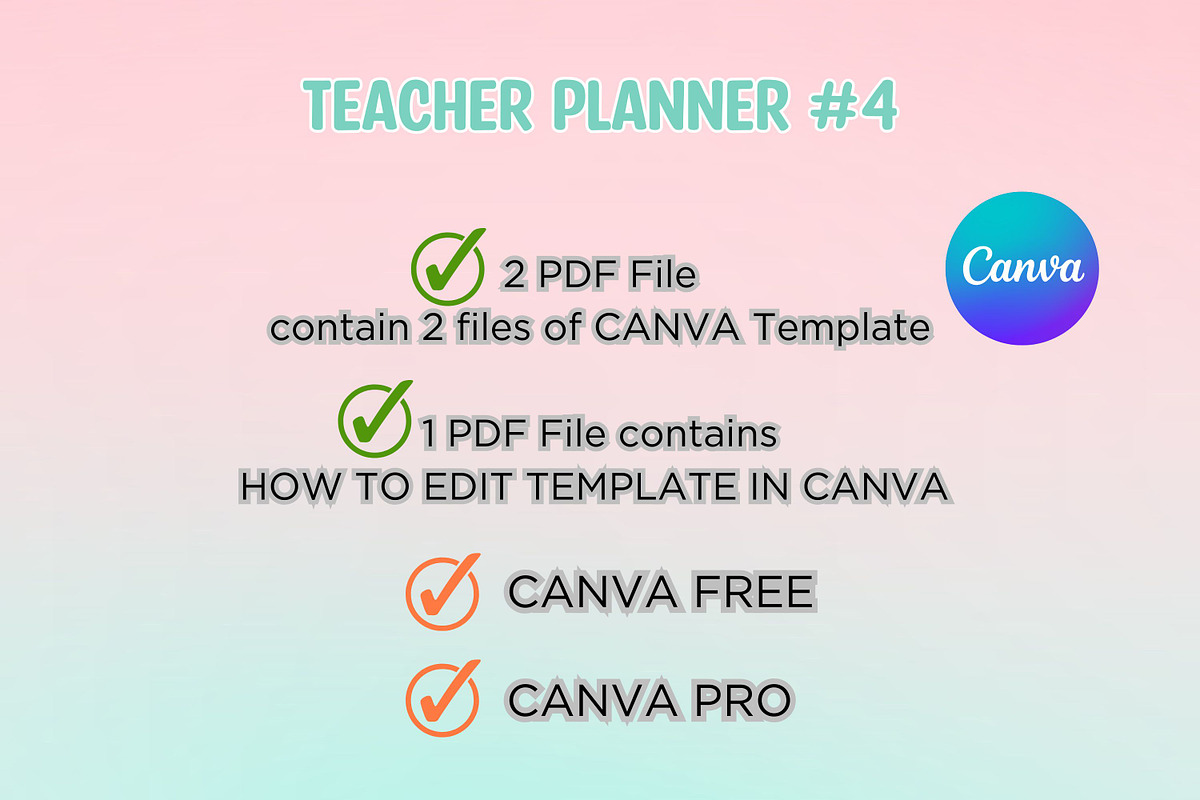 Teacher Planner #4 - Canva template, a Templates & Theme by Adalin Shop (Photo 14 of 14)