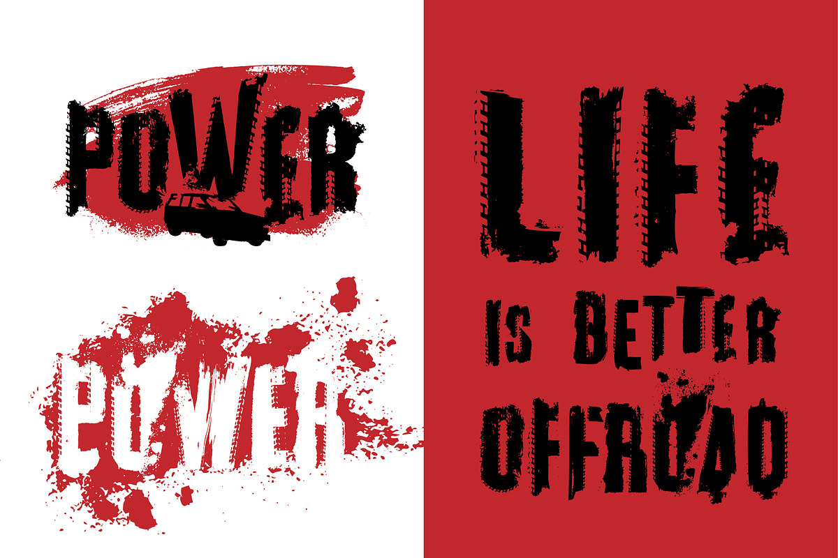 Off Road Font, a Font by Annyart Design (Photo 14 of 17)