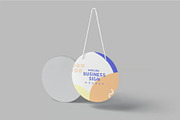 Round Door Sign Mockups, an Advertising Mockup by megostudi0 (Thumbnail 4 of 7)