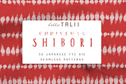 Christmas Shibori Patterns, a Pattern Graphic by Hello Talii (Thumbnail 1 of 8)