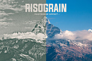 RISOGRAIN Vintage Photoshop Effect, a Templates & Theme by velvetmade.designs (Thumbnail 1 of 8)