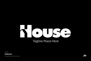 House Wordmark Logo, a Branding & Logo Template by Akdesain