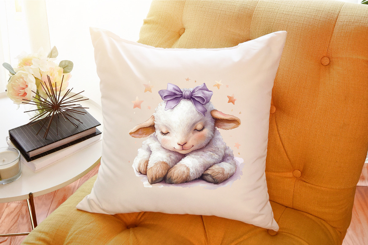 Lavender Soft Peach Baby Nursery Cli, an Illustration by Sublimation Artist (Photo 4 of 6)