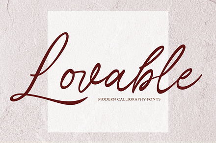 Lovable Script Fonts