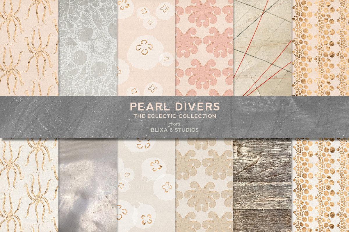 36 Watery Gold Patterns & Textures, a Pattern Graphic by Blixa 6 Studios (Photo 3 of 9)