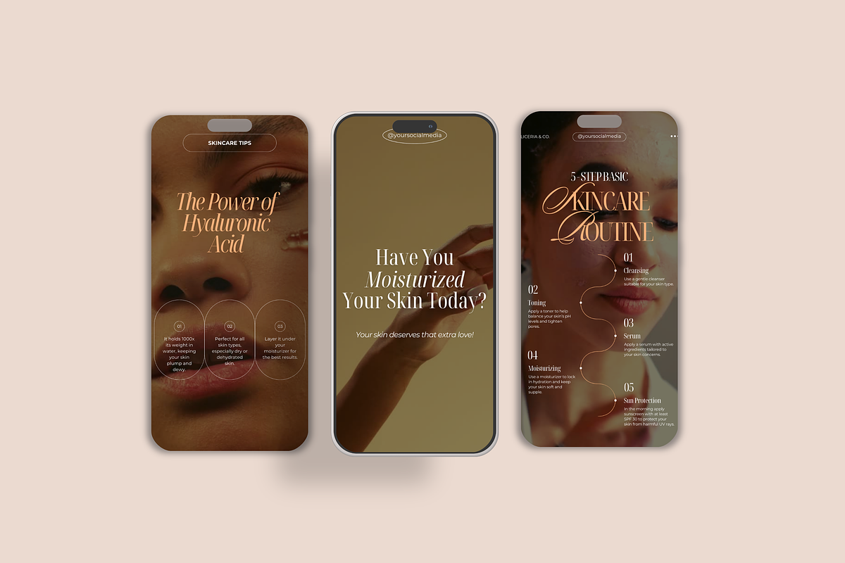 Aesthetic Skincare Instagram Reel, a Social Media Template by My Template Studio (Photo 9 of 14)