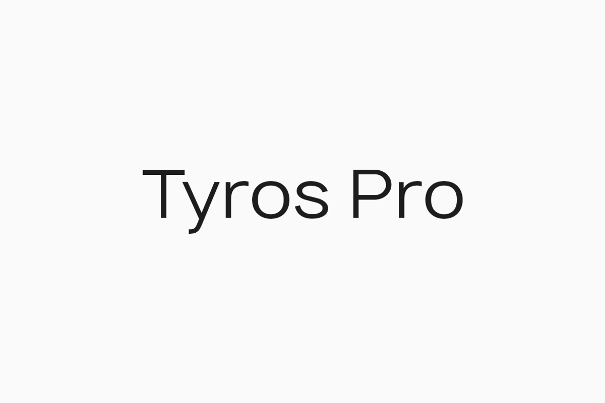 TYROS Pro Modern Geometric Typeface