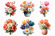 Whimsical Spring Clipart, an Illustration by DreamArtGraphic (Thumbnail 7 of 8)