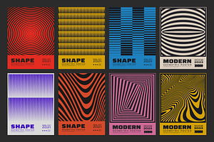 80 MODERN GEOMETRIC VECTOR POSTERS