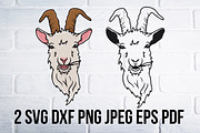 Goat svg dxf png, goat clipart, an Object Graphic by Bila Vorona (Thumbnail 1 of 5)
