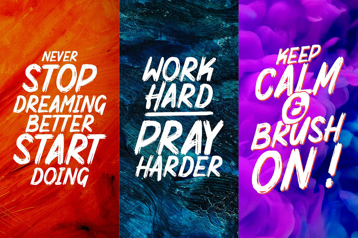 MIGHTY BRUSH Fonts, a Font by Garisman Std (Photo 8 of 10)