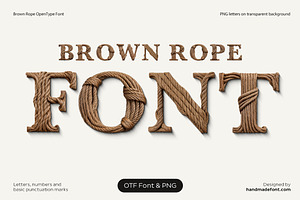 Brown Rope Font, a Serif Font by Handmadefont