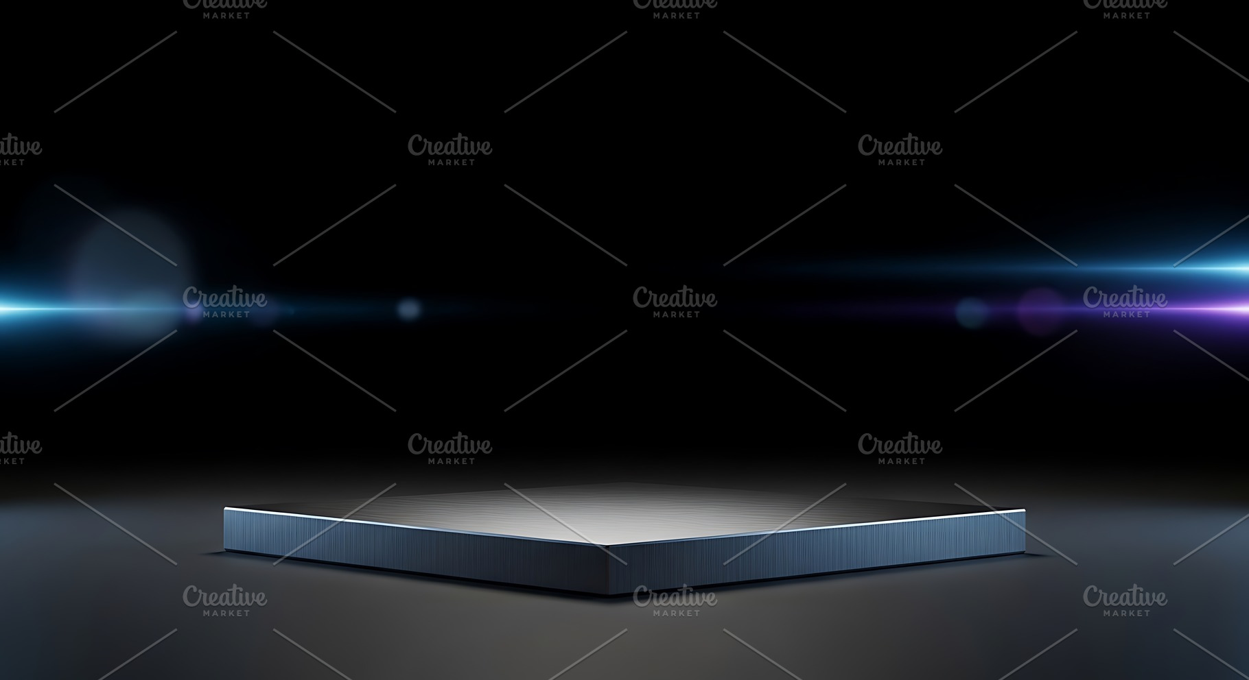 A sleek metallic platform with glowi, a Background Photo by Artonix