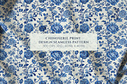 Chinoserie Floral Seamless Pattern, a Pattern Graphic by Olya Creative (Thumbnail 1 of 8)