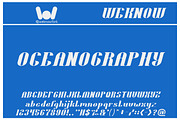 oceanography font, a Font by weknow (Thumbnail 3 of 5)