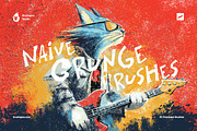 Naive Grunge Procreate Brushes, a Brush Add-On by brushapes.com (Thumbnail 1 of 11)