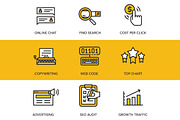 48 SEO Icons, an Outline Icon by kucingklawu (Thumbnail 7 of 7)