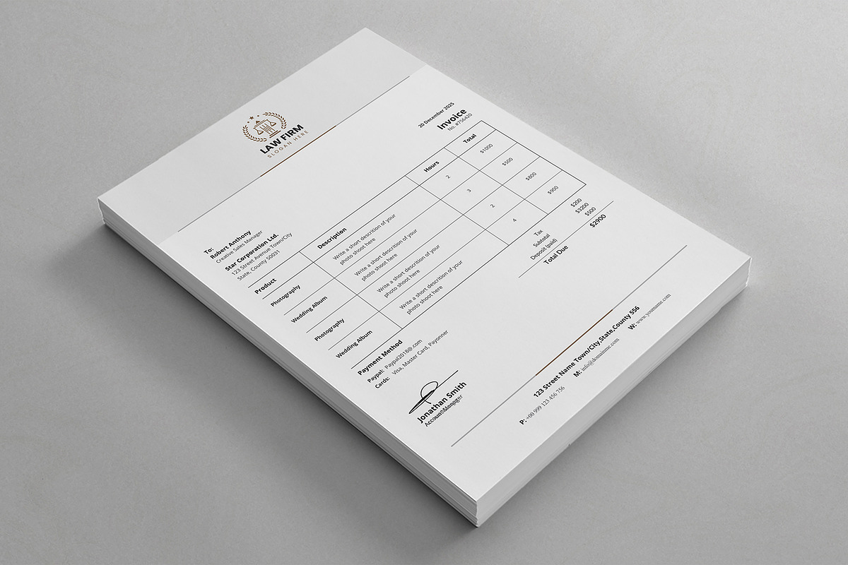 Canva Letterhead and Invoice Bundle, a Stationery Template by DesignDevisers (Photo 8 of 17)