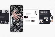 Bold Black Canva Instagram Kit, a Social Media Template by Lumisse Studio (Thumbnail 3 of 10)