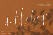 Dattebayo Aesthetic Signature Font, a Script Font by VASTARD STUDIO (Thumbnail 1 of 11)