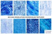 ICICLE BLUE Watercolor Texture Set, a Texture Graphic by Vintage To Vectors (Thumbnail 3 of 16)