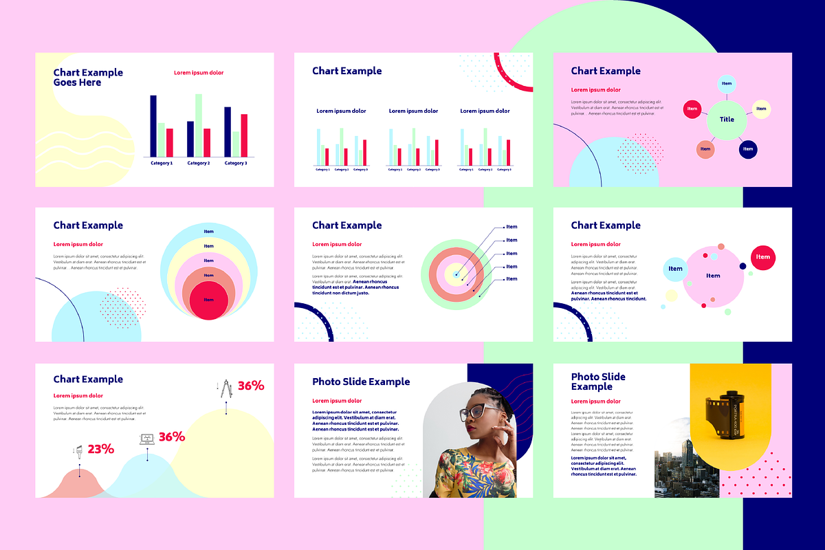 Pastel Pattern Google Slide Template, a Presentation Template by chio.design - Khalay Chio (Photo 6 of 9)