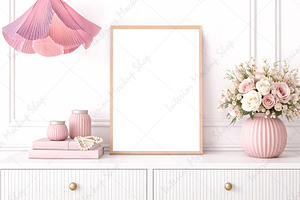 Frame Mockup Interior PSD JPG PNG