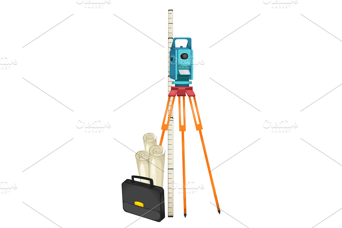 Land surveying tools, an Object Illustration by Yayasya