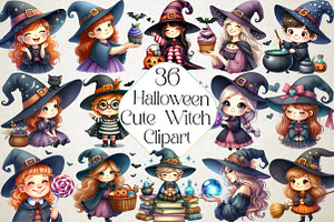 Cute Witch Funny Kids Halloween, an Illustration by DreamPrint404