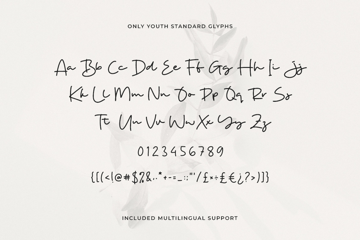 Only Youth Signature Font, a Handwritten Font by Heinzel Std (Photo 11 of 11)