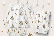 Baby Rabbit illustration & patterns, an Animal Illustration by polikarpovaart (Thumbnail 7 of 12)