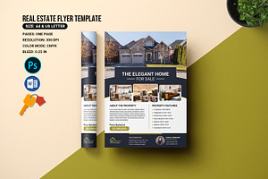 Real Estate Flyer Template, a Flyer Template by retrographix