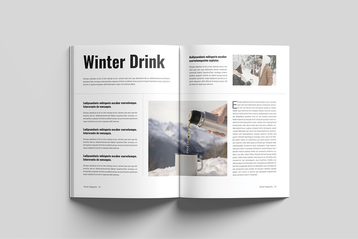 Winter Travel Magazine Template, a Magazine Template by Cleffon_Graphic_Studio (Photo 10 of 11)