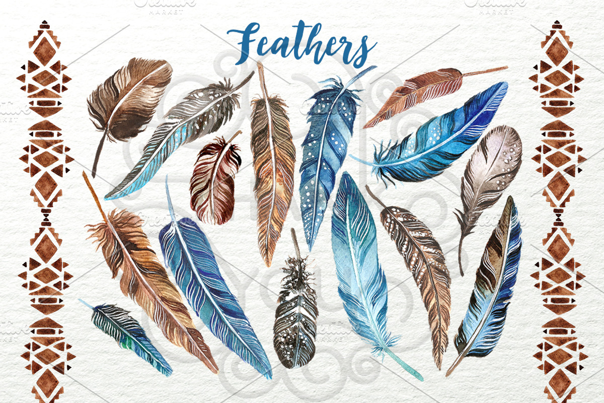 Watercolour boho dream collection, a Decorative Illustration by DigitalDream (Photo 5 of 5)