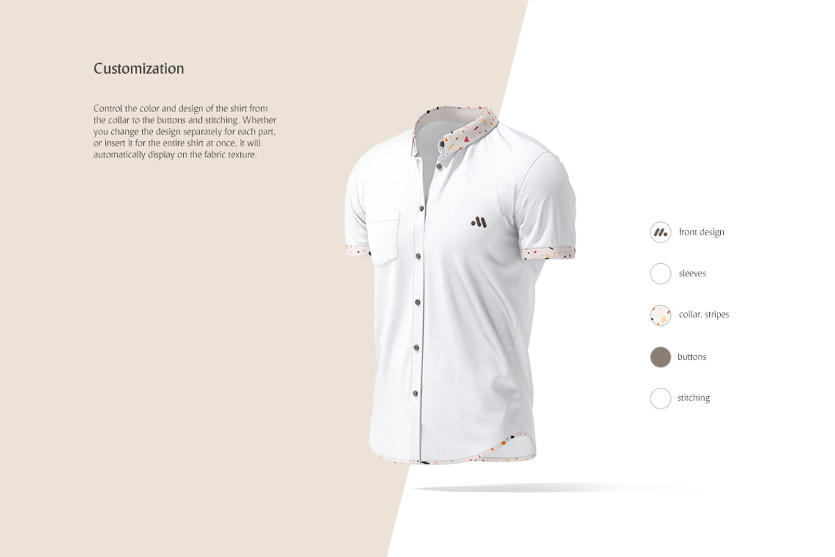 Short Sleeve Shirt Animated Mockup, a Shirt Mockup by rebrandy (Photo 4 of 13)