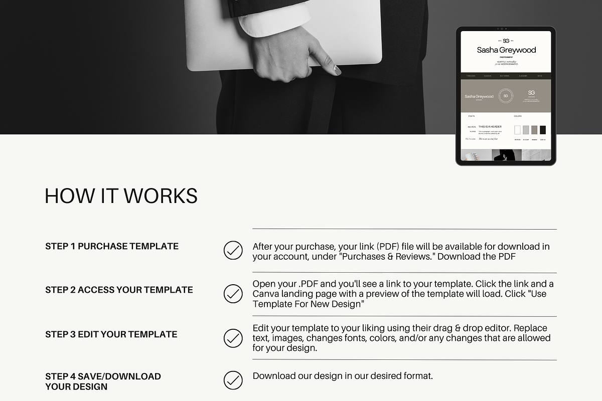 Modern Canva Logo Template, a Branding & Logo Template by Studio Witzenhausen (Photo 3 of 9)
