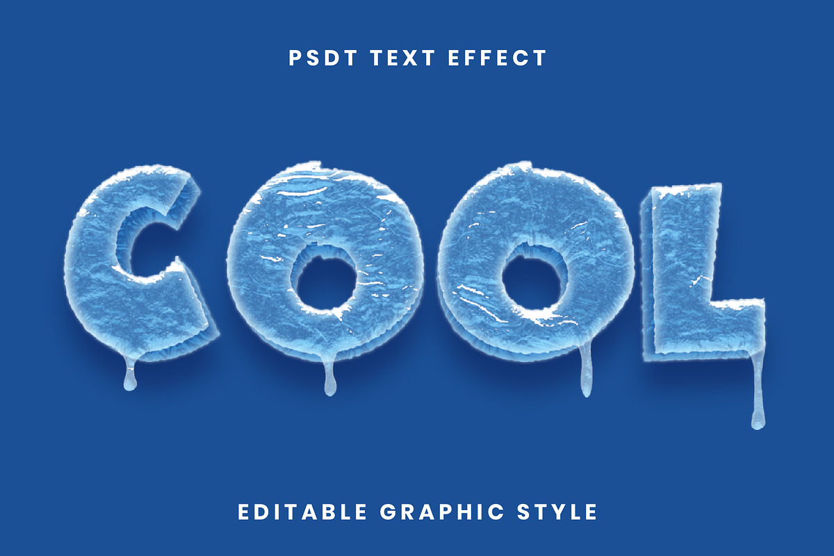 Ice Drip 3D Text Effect