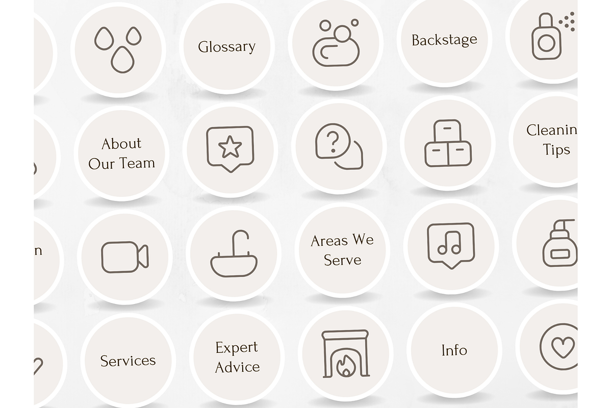 100 Cleaning Story Highlight Covers, a Social Media Template by PatternLab. (Photo 8 of 9)