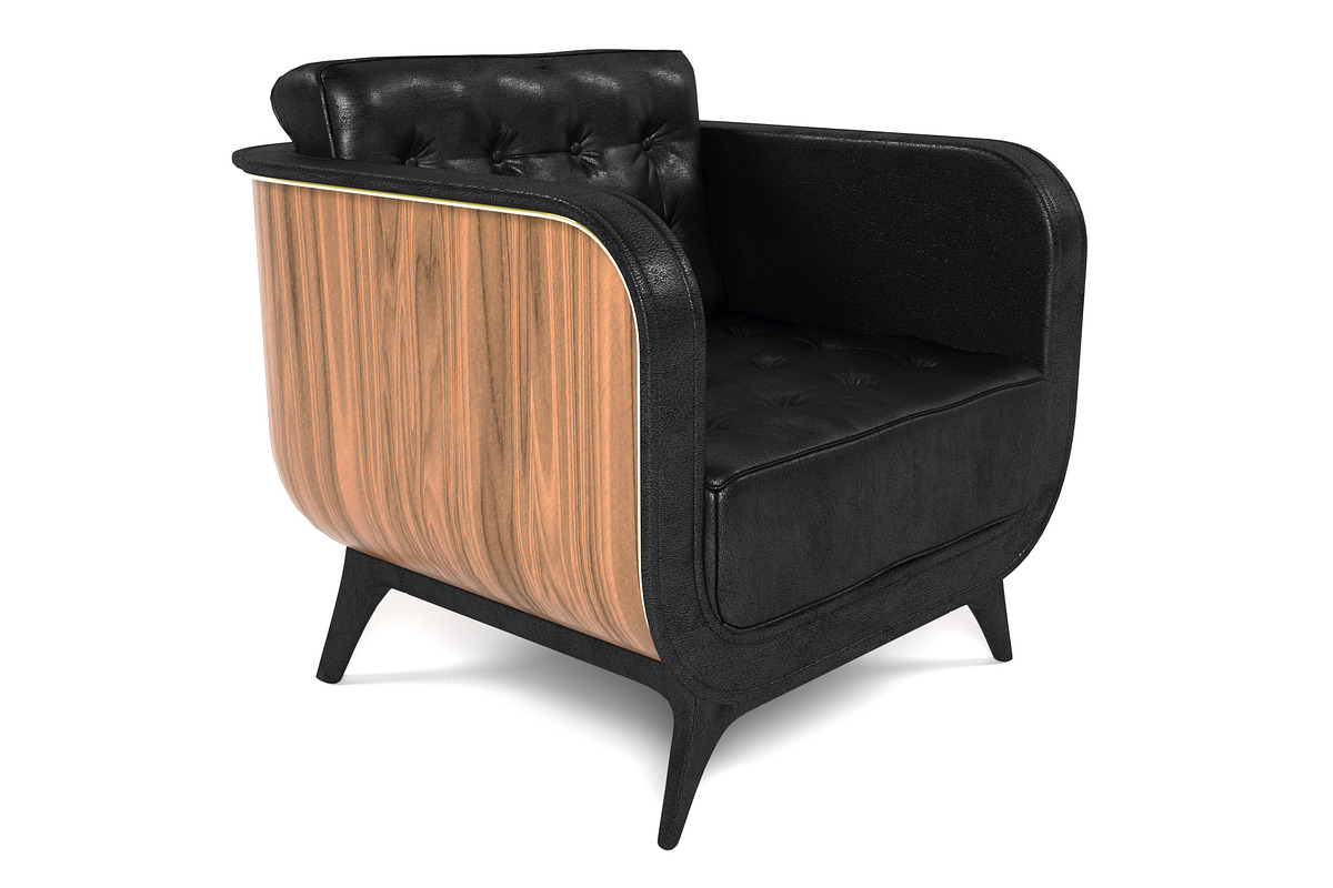 Brando armchair, a Furniture 3D Model by inDahouze (Photo 7 of 10)
