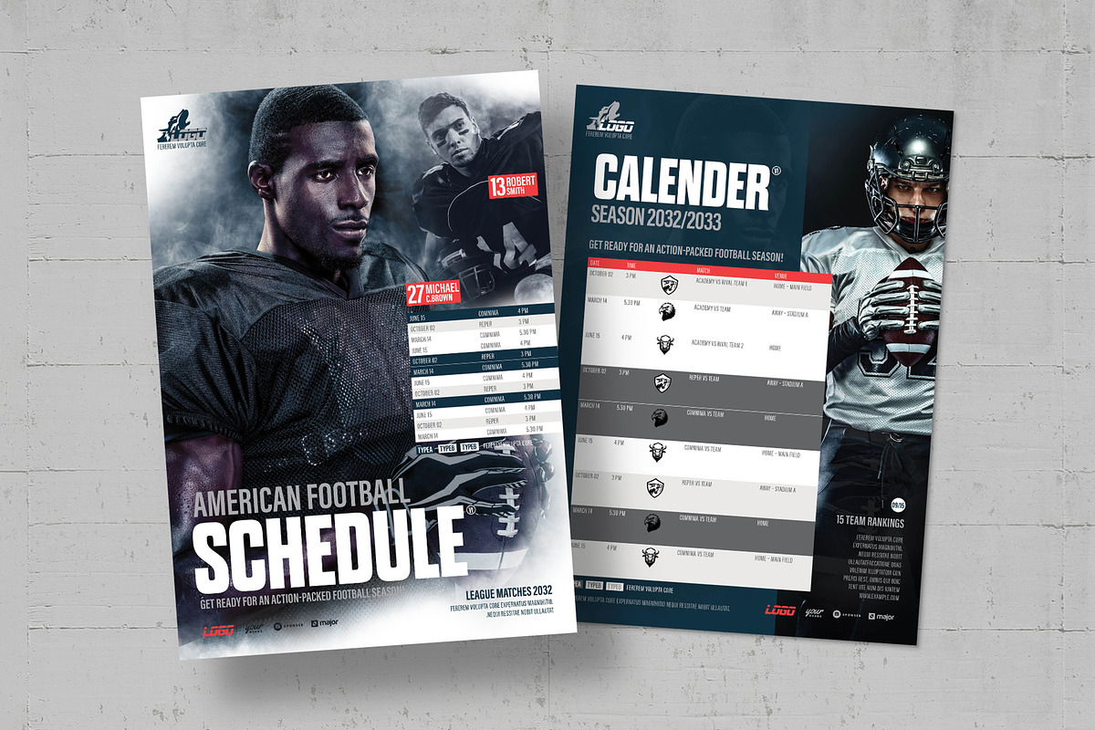 American Football Flyer Template, a Flyer Template by BrandPacks (Photo 5 of 5)