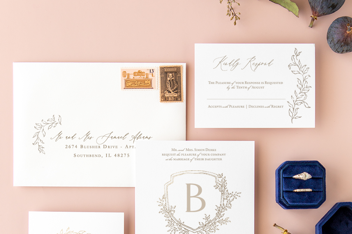 Hand Drawn Wedding Crests & Greenery, an Illustration by Blushed Design by Katrina (Photo 2 of 5)