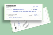 Blank Cheque / Check Template, a Stationery Template by BrandPacks (Thumbnail 5 of 6)