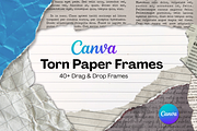 40+ Torn Paper Frames for Canva, a Presentation Template by Wicked Creative (Thumbnail 9 of 9)