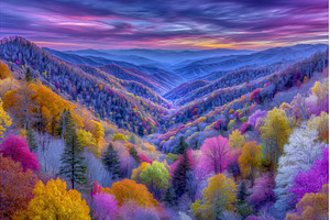 Autumn in the Great Smoky Mountains, a Nature Photo by ZinetroN