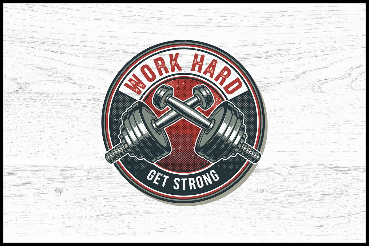 10 Power Gym Logo Badge Bundle, a Sport Illustration by Artivon (Photo 4 of 10)