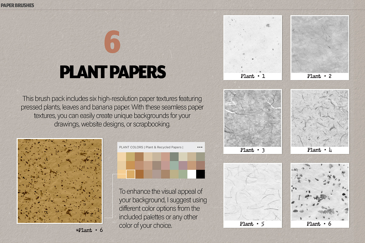 Paper Texture Brushes Procreate, a Brush Add-On by Les Frolova (Photo 7 of 10)