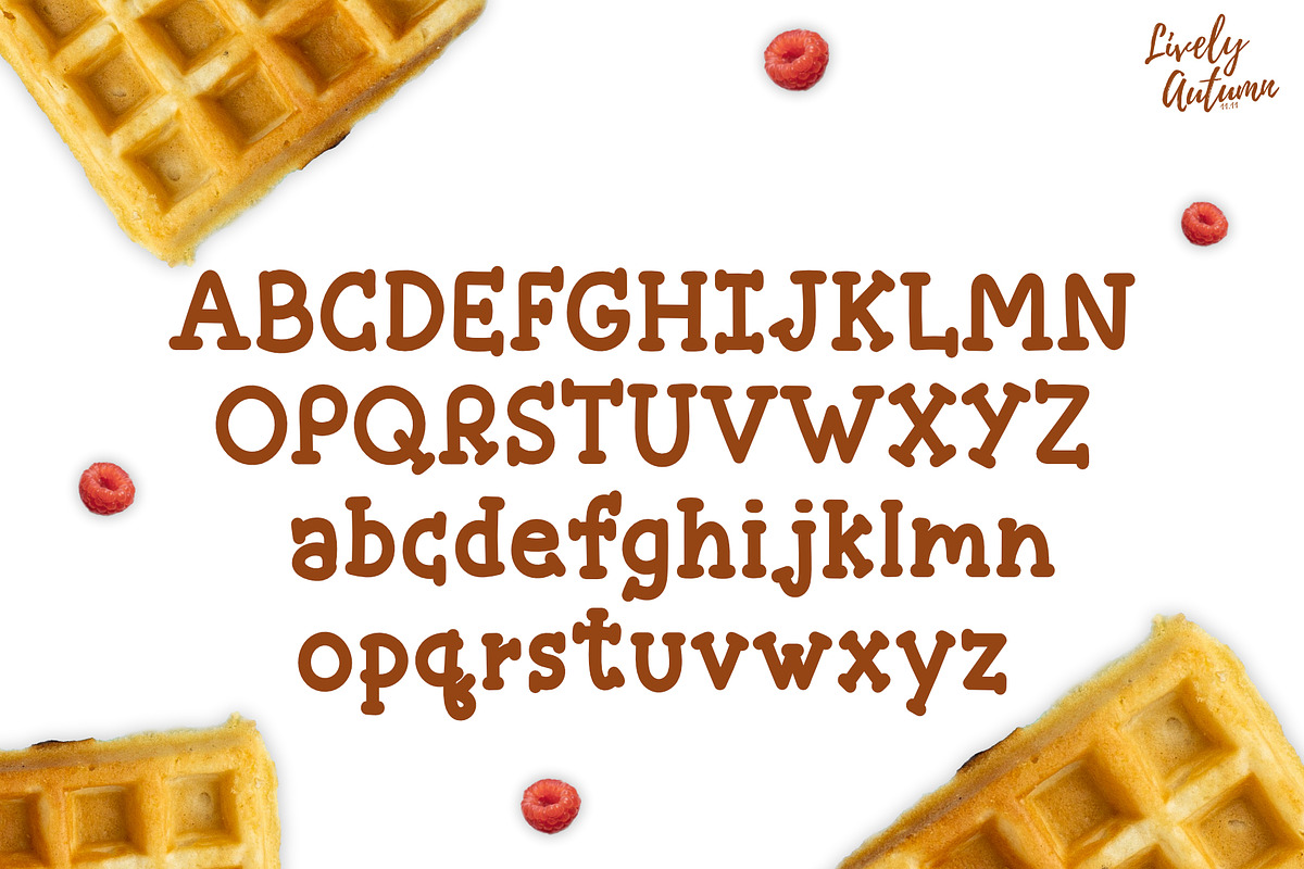 Waffle Font, a Handwritten Font by LivelyAutumn11.11 (Photo 2 of 4)