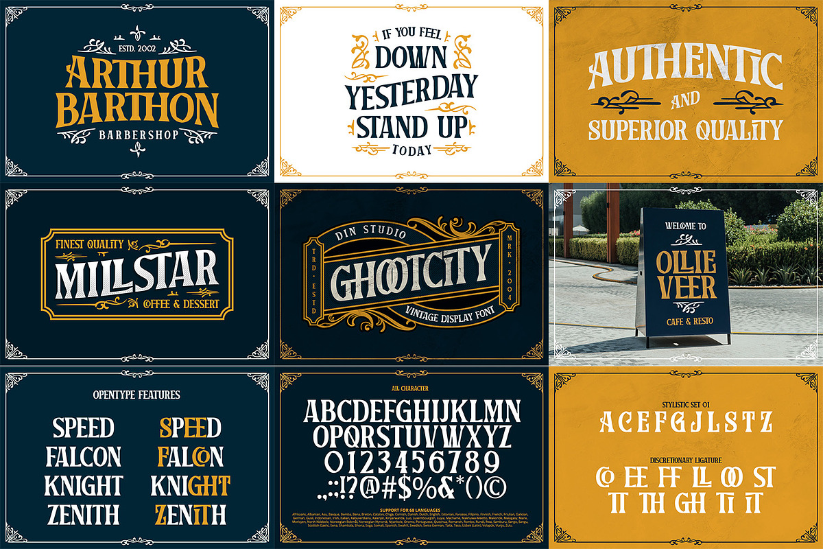 Vintage Font Bundle 4, a Symbol Font by Vintage Division (Photo 7 of 12)